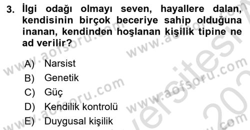 Örgütsel Davranış Dersi 2024 - 2025 Yılı (Vize) Ara Sınav Soruları 3. Soru