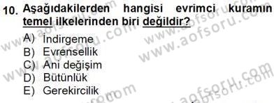 Sosyoloji 1 Dersi 2012 - 2013 Yılı (Vize) Ara Sınav Soruları 10. Soru