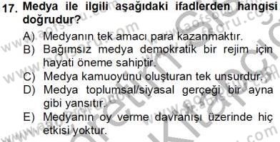 Sosyoloji 1 Dersi Ara Sınavı Deneme Sınav Soruları 17. Soru