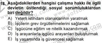 Sosyoloji 1 Dersi 2012 - 2013 Yılı (Final) Dönem Sonu Sınav Soruları 18. Soru
