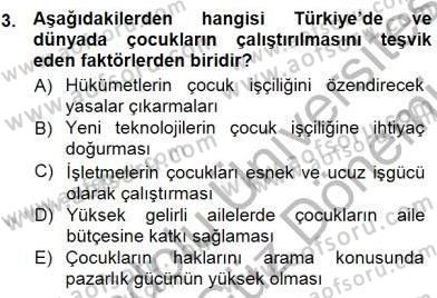 Sosyoloji 1 Dersi 2012 - 2013 Yılı (Final) Dönem Sonu Sınav Soruları 3. Soru