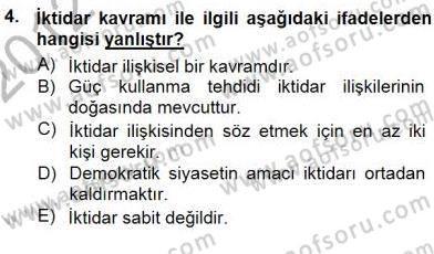 Sosyoloji 1 Dersi 2012 - 2013 Yılı (Final) Dönem Sonu Sınav Soruları 4. Soru