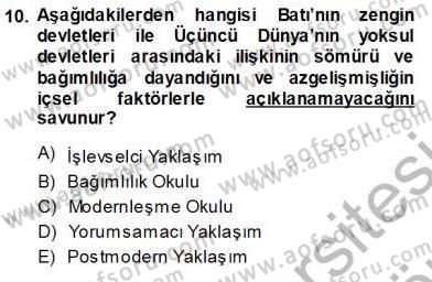 Sosyoloji 1 Dersi Ara Sınavı Deneme Sınav Soruları 10. Soru