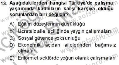 Sosyoloji 1 Dersi 2013 - 2014 Yılı (Vize) Ara Sınav Soruları 13. Soru
