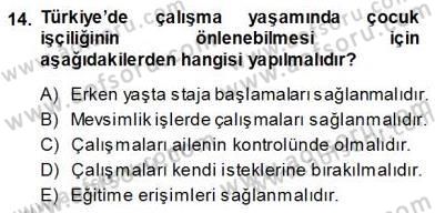 Sosyoloji 1 Dersi Ara Sınavı Deneme Sınav Soruları 14. Soru