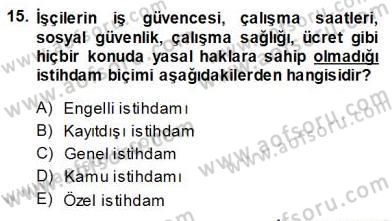Sosyoloji 1 Dersi Ara Sınavı Deneme Sınav Soruları 15. Soru