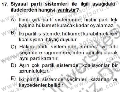 Sosyoloji 1 Dersi Ara Sınavı Deneme Sınav Soruları 17. Soru
