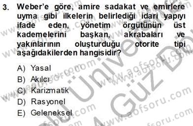 Sosyoloji 1 Dersi 2013 - 2014 Yılı (Vize) Ara Sınav Soruları 3. Soru