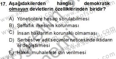 Sosyoloji 1 Dersi Ara Sınavı Deneme Sınav Soruları 17. Soru