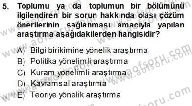 Sosyoloji 1 Dersi Ara Sınavı Deneme Sınav Soruları 5. Soru