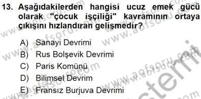 Sosyoloji 1 Dersi 2015 - 2016 Yılı (Vize) Ara Sınavı 13. Soru