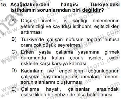 Sosyoloji 1 Dersi Ara Sınavı Deneme Sınav Soruları 15. Soru