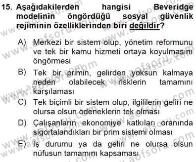 Sosyoloji 1 Dersi 2015 - 2016 Yılı (Final) Dönem Sonu Sınav Soruları 15. Soru