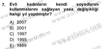 Sosyoloji 2 Dersi 2013 - 2014 Yılı (Vize) Ara Sınav Soruları 7. Soru