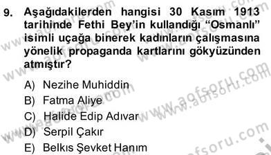Sosyoloji 2 Dersi 2013 - 2014 Yılı (Vize) Ara Sınav Soruları 9. Soru