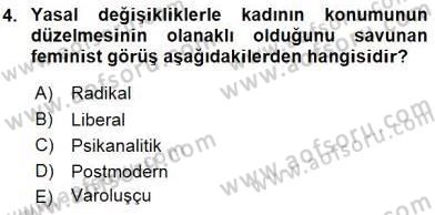 Sosyoloji 2 Dersi 2015 - 2016 Yılı (Final) Dönem Sonu Sınav Soruları 4. Soru