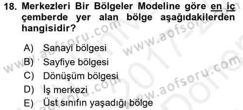 Davranış Bilimleri 1 Dersi 2017 - 2018 Yılı (Final) Dönem Sonu Sınavı 18. Soru