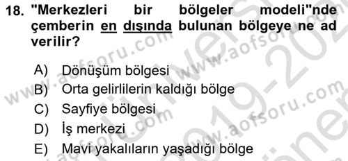 Davranış Bilimleri 1 Dersi 2019 - 2020 Yılı (Final) Dönem Sonu Sınavı 18. Soru