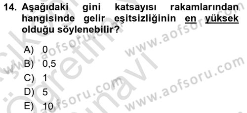 Davranış Bilimleri 1 Dersi 2021 - 2022 Yılı Yaz Okulu Sınavı 14. Soru