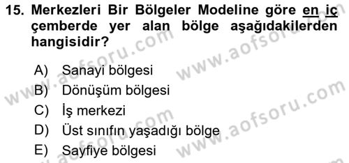 Davranış Bilimleri 1 Dersi 2023 - 2024 Yılı Yaz Okulu Sınavı 15. Soru