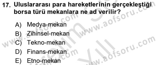 Davranış Bilimleri 1 Dersi 2023 - 2024 Yılı Yaz Okulu Sınavı 17. Soru