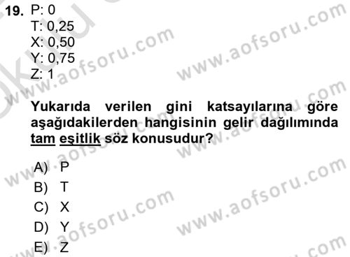 Davranış Bilimleri 1 Dersi 2023 - 2024 Yılı Yaz Okulu Sınavı 19. Soru