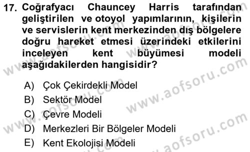 Davranış Bilimleri 1 Dersi 2024 - 2025 Yılı Yaz Okulu Sınav Soruları 17. Soru