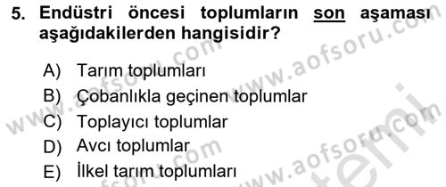 Davranış Bilimleri 1 Dersi 2024 - 2025 Yılı Yaz Okulu Sınav Soruları 5. Soru
