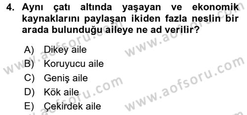 Davranış Bilimleri 1 Dersi 2025 - 2026 Yılı (Final) Dönem Sonu Sınav Soruları 4. Soru