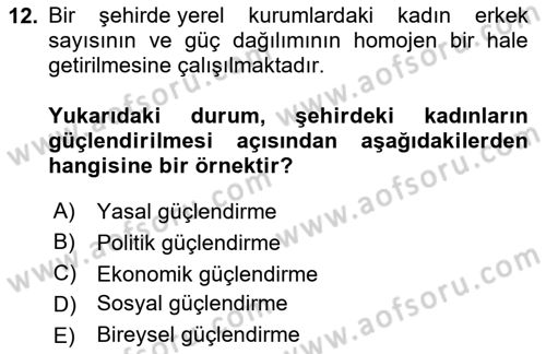 Davranış Bilimleri 1 Dersi 2025 - 2026 Yılı Yaz Okulu Sınav Soruları 12. Soru