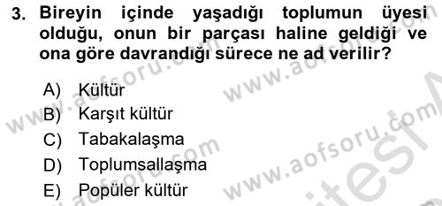 Davranış Bilimleri 1 Dersi 2025 - 2026 Yılı Yaz Okulu Sınav Soruları 3. Soru