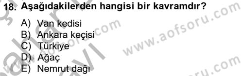 Davranış Bilimleri 2 Dersi 2014 - 2015 Yılı (Vize) Ara Sınav Soruları 18. Soru
