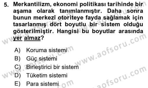 Nüfus Ve Toplum Dersi 2022 - 2023 Yılı (Final) Dönem Sonu Sınav Soruları 5. Soru