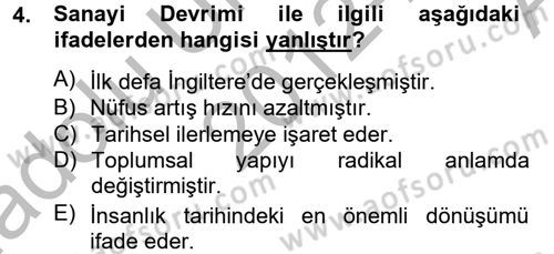 Sosyal Sorunlar Dersi 2012 - 2013 Yılı (Vize) Ara Sınav Soruları 4. Soru