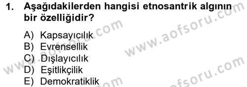 Sosyal Sorunlar Dersi 2012 - 2013 Yılı (Final) Dönem Sonu Sınav Soruları 1. Soru