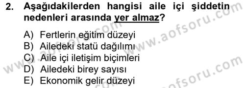 Sosyal Sorunlar Dersi 2012 - 2013 Yılı (Final) Dönem Sonu Sınav Soruları 2. Soru