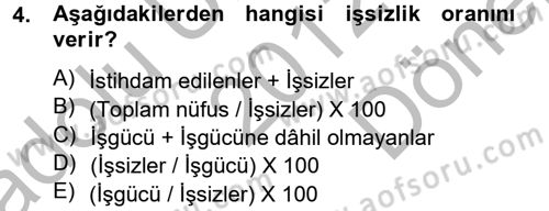 Sosyal Sorunlar Dersi 2012 - 2013 Yılı (Final) Dönem Sonu Sınav Soruları 4. Soru