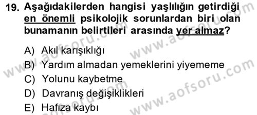 Sosyal Sorunlar Dersi 2013 - 2014 Yılı (Final) Dönem Sonu Sınav Soruları 19. Soru