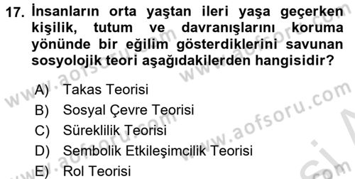 Sosyal Sorunlar Dersi 2015 - 2016 Yılı (Final) Dönem Sonu Sınav Soruları 17. Soru