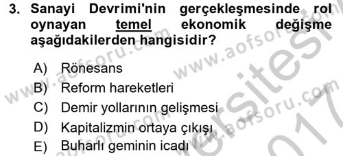 Sosyal Sorunlar Dersi 2016 - 2017 Yılı (Vize) Ara Sınav Soruları 3. Soru
