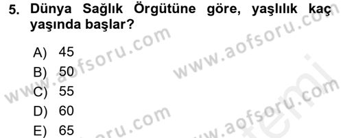 Sosyal Sorunlar Dersi 2017 - 2018 Yılı (Final) Dönem Sonu Sınav Soruları 5. Soru