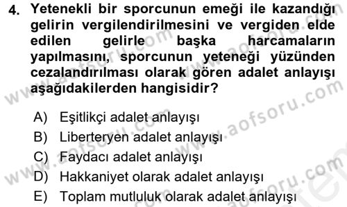 Sosyal Sorunlar Dersi 2018 - 2019 Yılı (Vize) Ara Sınav Soruları 4. Soru