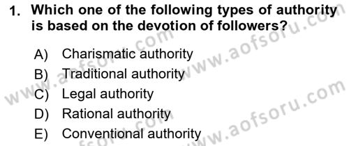 Introduction to Sociology Dersi 2018 - 2019 Yılı (Final) Dönem Sonu Sınav Soruları 1. Soru