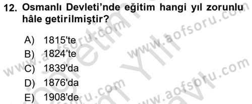Çocukluk Sosyolojisi Dersi 2024 - 2025 Yılı (Vize) Ara Sınav Soruları 12. Soru