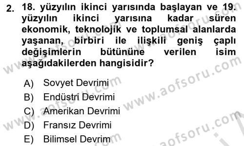 Klasik Sosyoloji Tarihi Dersi 2019 - 2020 Yılı (Final) Dönem Sonu Sınav Soruları 2. Soru