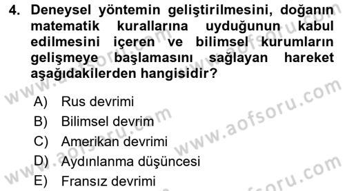 Klasik Sosyoloji Tarihi Dersi Yaz Okulu Sınavı Deneme Sınav Soruları 4. Soru