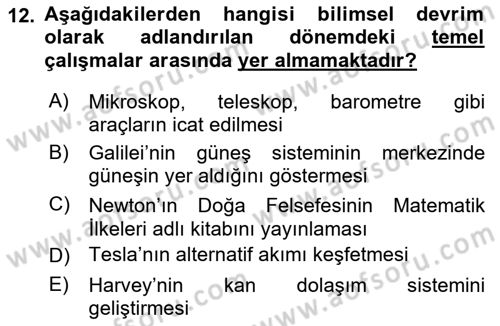 Klasik Sosyoloji Tarihi Dersi 2024 - 2025 Yılı (Vize) Ara Sınav Soruları 12. Soru