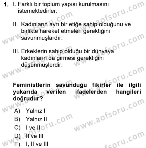 Modern Sosyoloji Tarihi Dersi 2020 - 2021 Yılı Yaz Okulu Sınav Soruları 1. Soru
