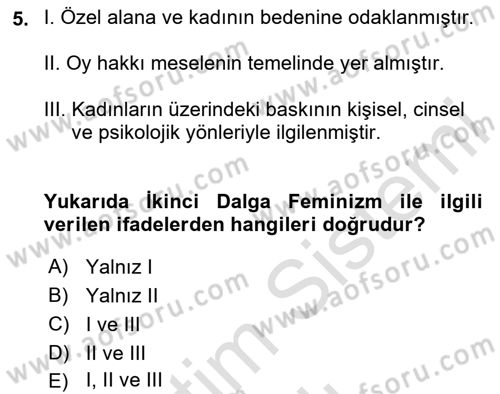 Modern Sosyoloji Tarihi Dersi 2020 - 2021 Yılı Yaz Okulu Sınav Soruları 5. Soru