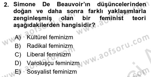 Modern Sosyoloji Tarihi Dersi 2023 - 2024 Yılı Yaz Okulu Sınav Soruları 2. Soru